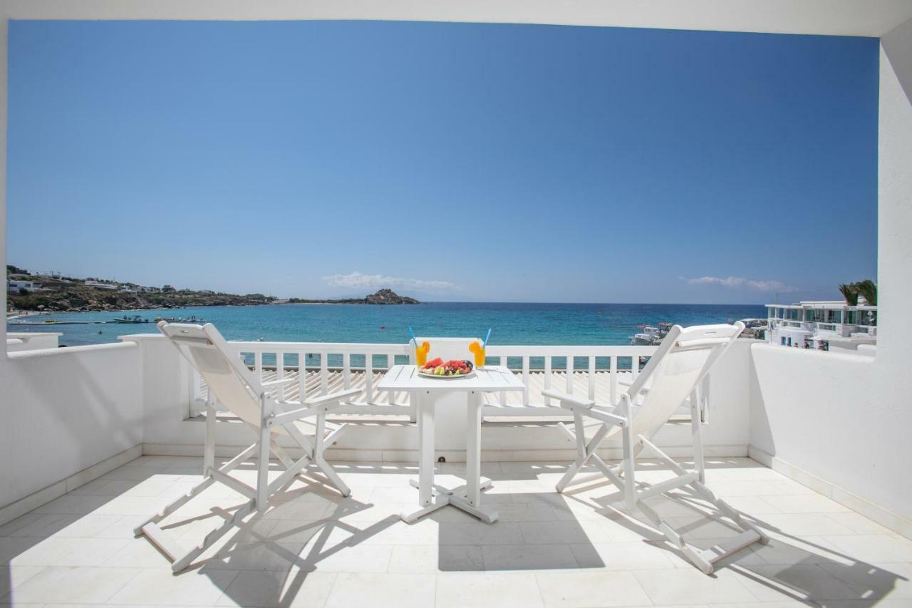 Acrogiali Beachfront Hotel Mykonos Platys Gialos  Exterior foto